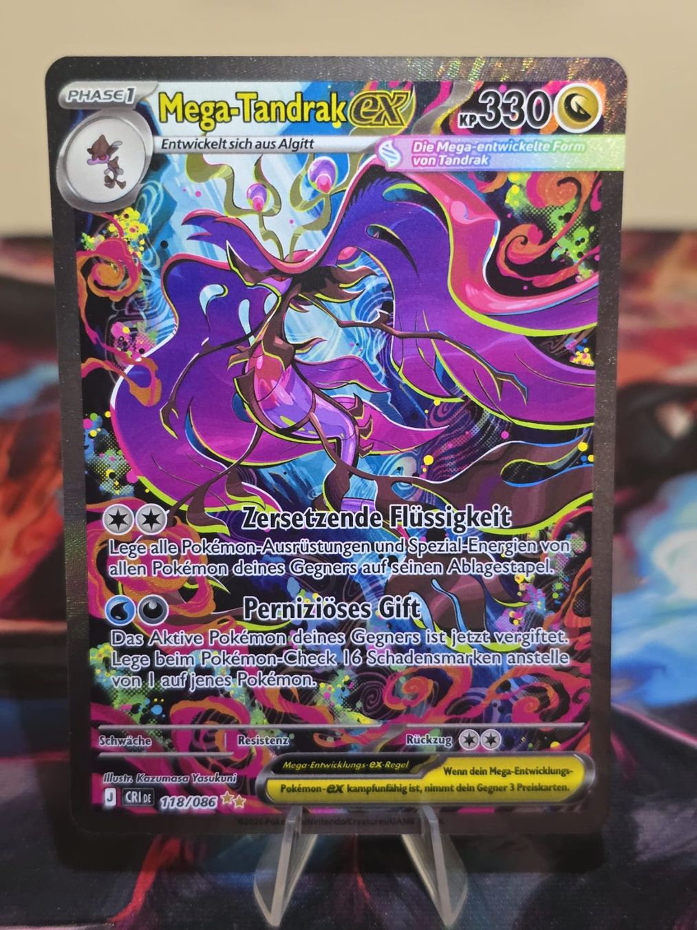 Pokémon Carte collezionabili: Mega Tandrak ex (CRI 118) – Usato da Lenzburg venduto da AkuyakuTCG