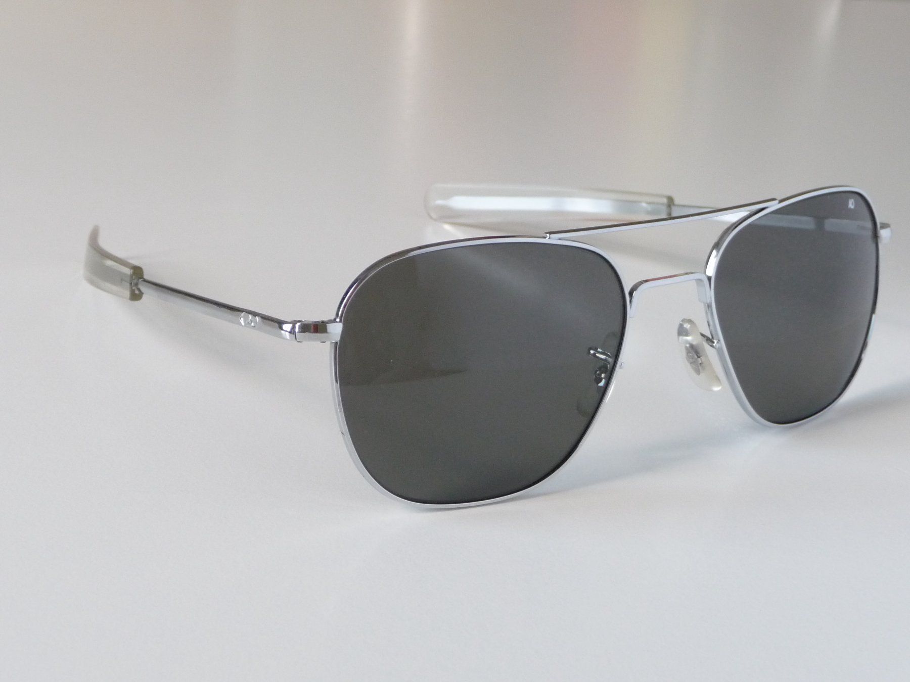 Occhiali & Lenti: KLASSIKER American Optical Original Pilot 57mm silber grau.G – Nuovo e nell'imballaggio originale da Winterthur venduto da ricofly 3