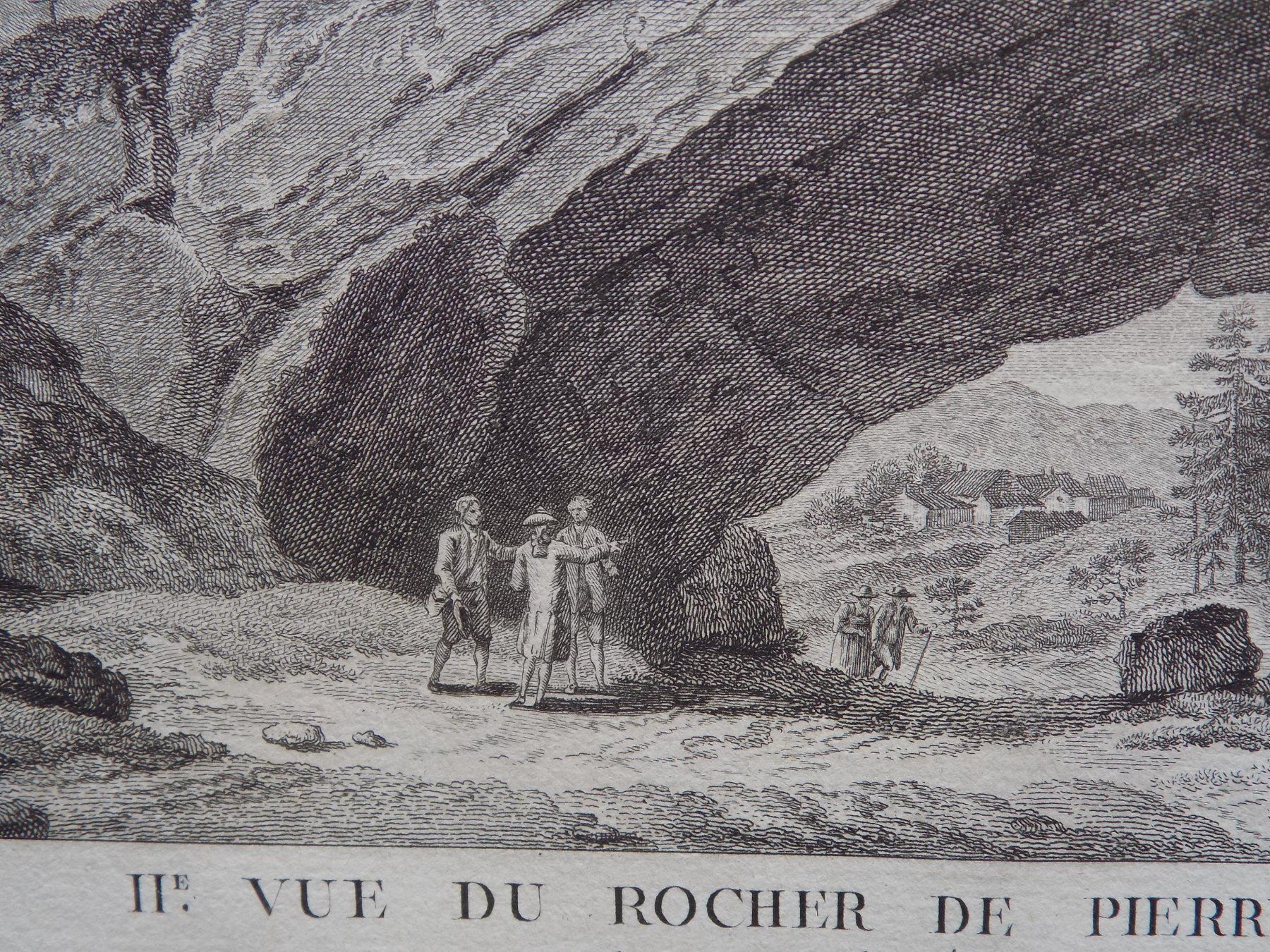 Gravures: Vue du Rocher du Pierre Pertuis – D'occasion à Risch par Rischli15 7