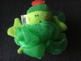 Grüner Bade- oder Dusch- Schwamm Tier für Kinder *neu*