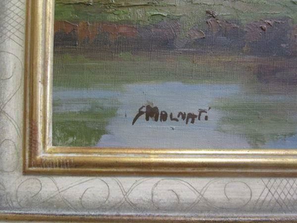 Tableaux: Oel auf Leinwand - sign. - Landschaft – D'occasion à Luzern par Horoskop1 4