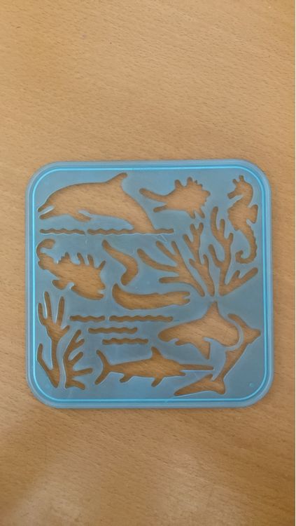 18-tlg Meeresleben Schablonen Set - Wiederverwendbar Für Möbel & Wände