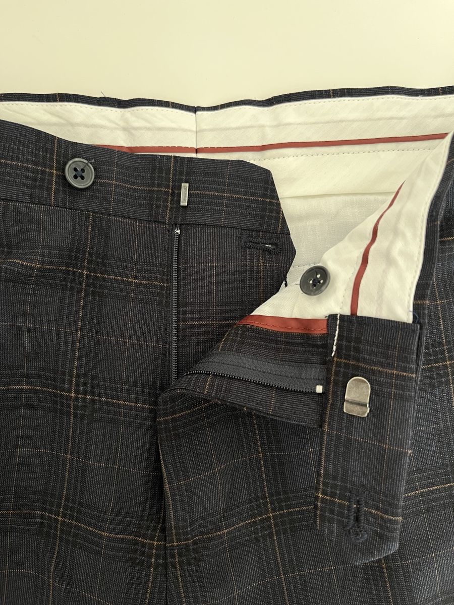 Next Hosen: Dunkelblau karierte Stoffhose - next – Neu (gemäss Beschreibung) aus Jonschwil von juliana_pluess 3