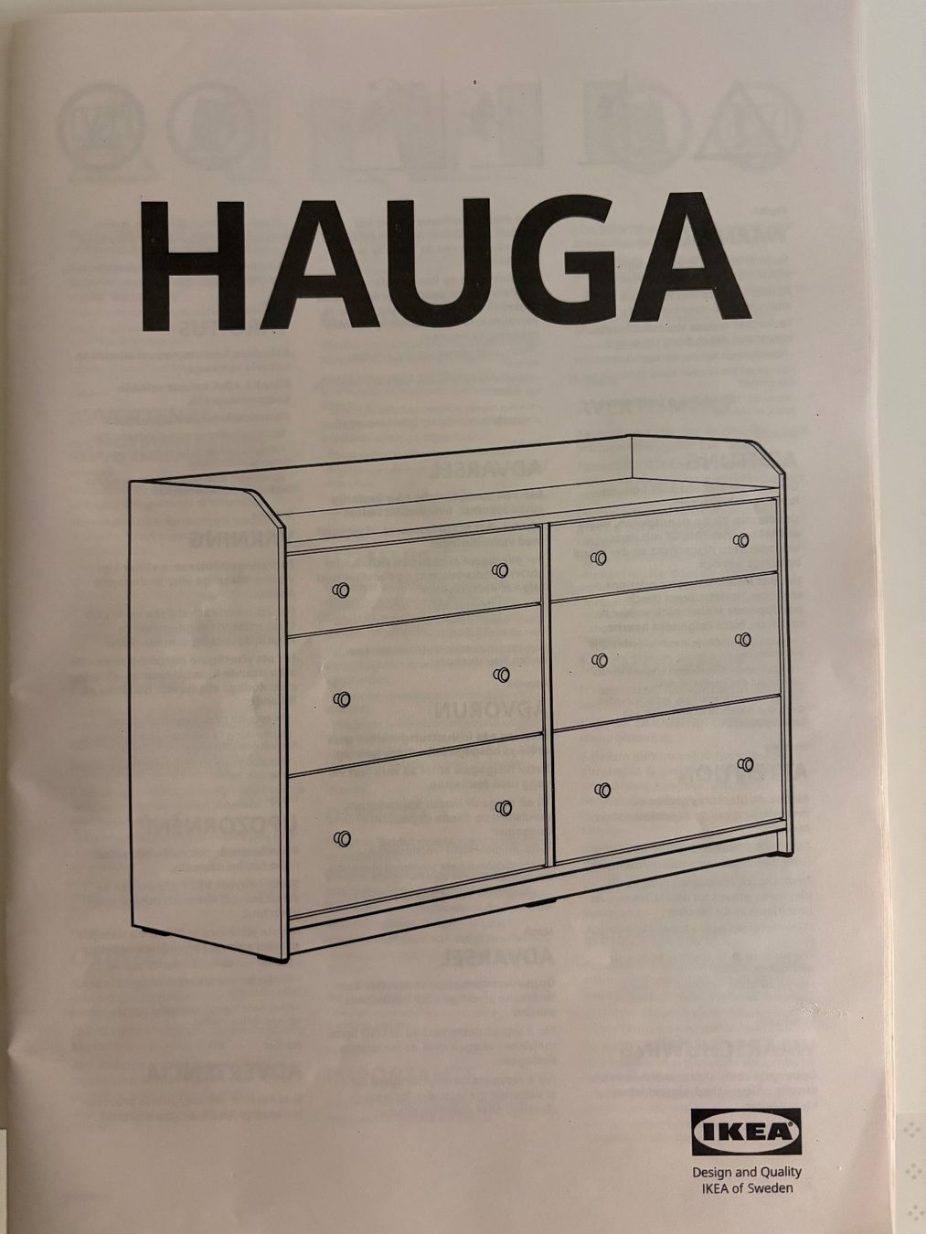 Ikea Cassettiere: Ikea Hauga (neu) – Nuovo (secondo la descrizione) da Basel venduto da lin_58zd 4