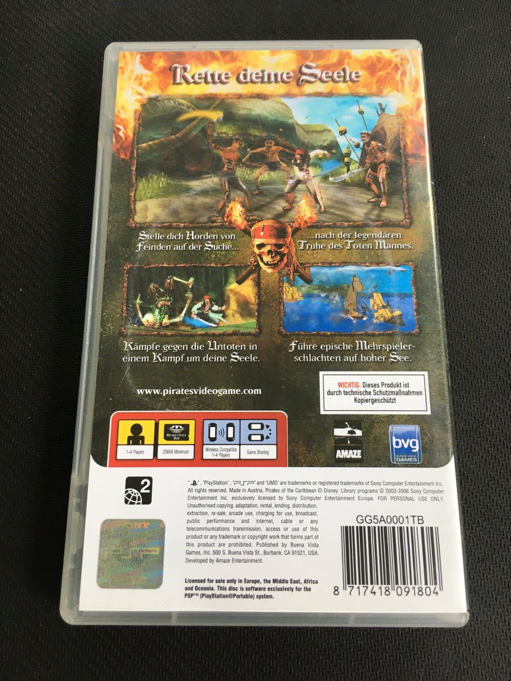 Sony Spiele: Fluch der Karibik 2 - PSP – Gebraucht aus St.Gallen von Punktchen01 1