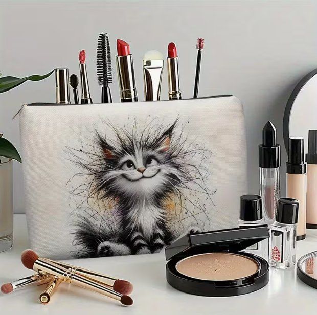Custodie per cosmetici: Make-up-Tasche Katze – Nuovo e nell'imballaggio originale da Gerlafingen venduto da Tsuru 1