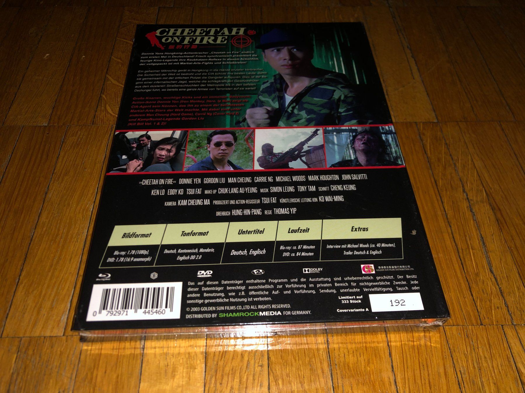 Alle DVDs: Cheetah on Fire - MEDIABOOK - A - UNCUT – Neu und originalverpackt aus Basel von havsok 1