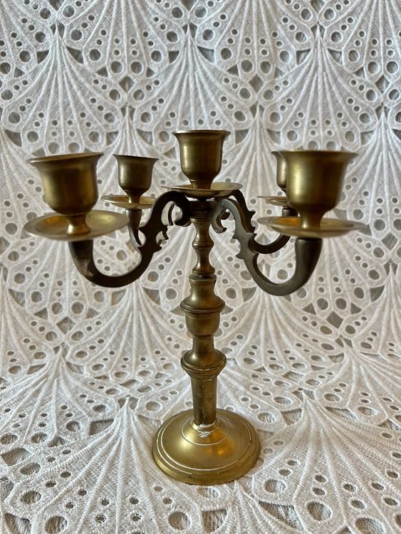 KCO Lighting 5-flammige LED Schienenleuchte - Gebürstetes Messing Gold 115cm