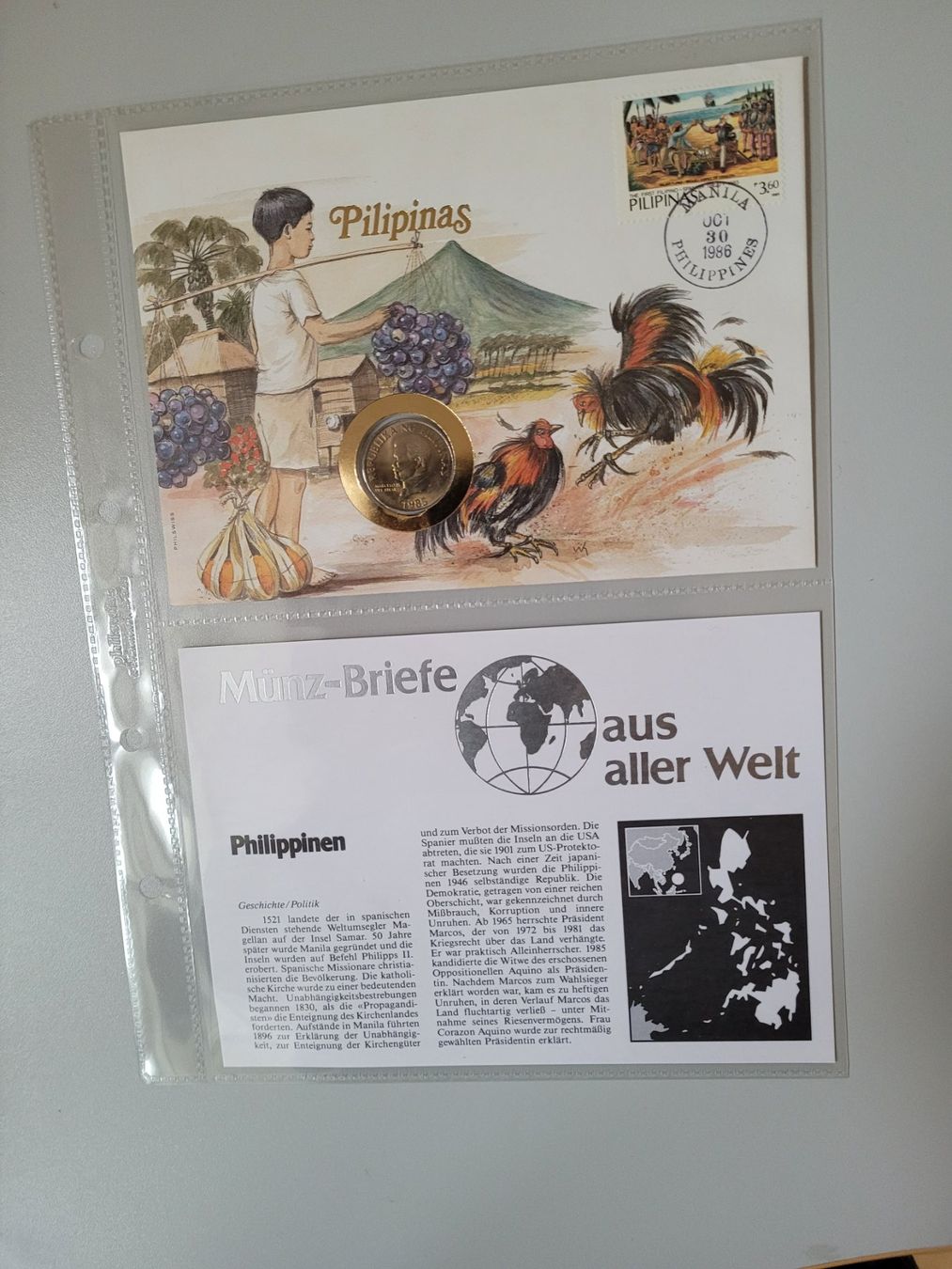Tutti le monete: Münzbrief Philippinen – Nuovo e nell'imballaggio originale da Bertschikon Gossau venduto da KEO2