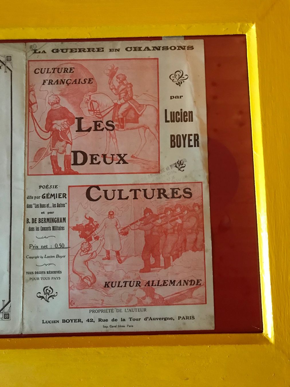 Musicassette: Cadre Lucien Boyer "La guerre en chansons" – Usato da Ste-Croix venduto da mjmg 3