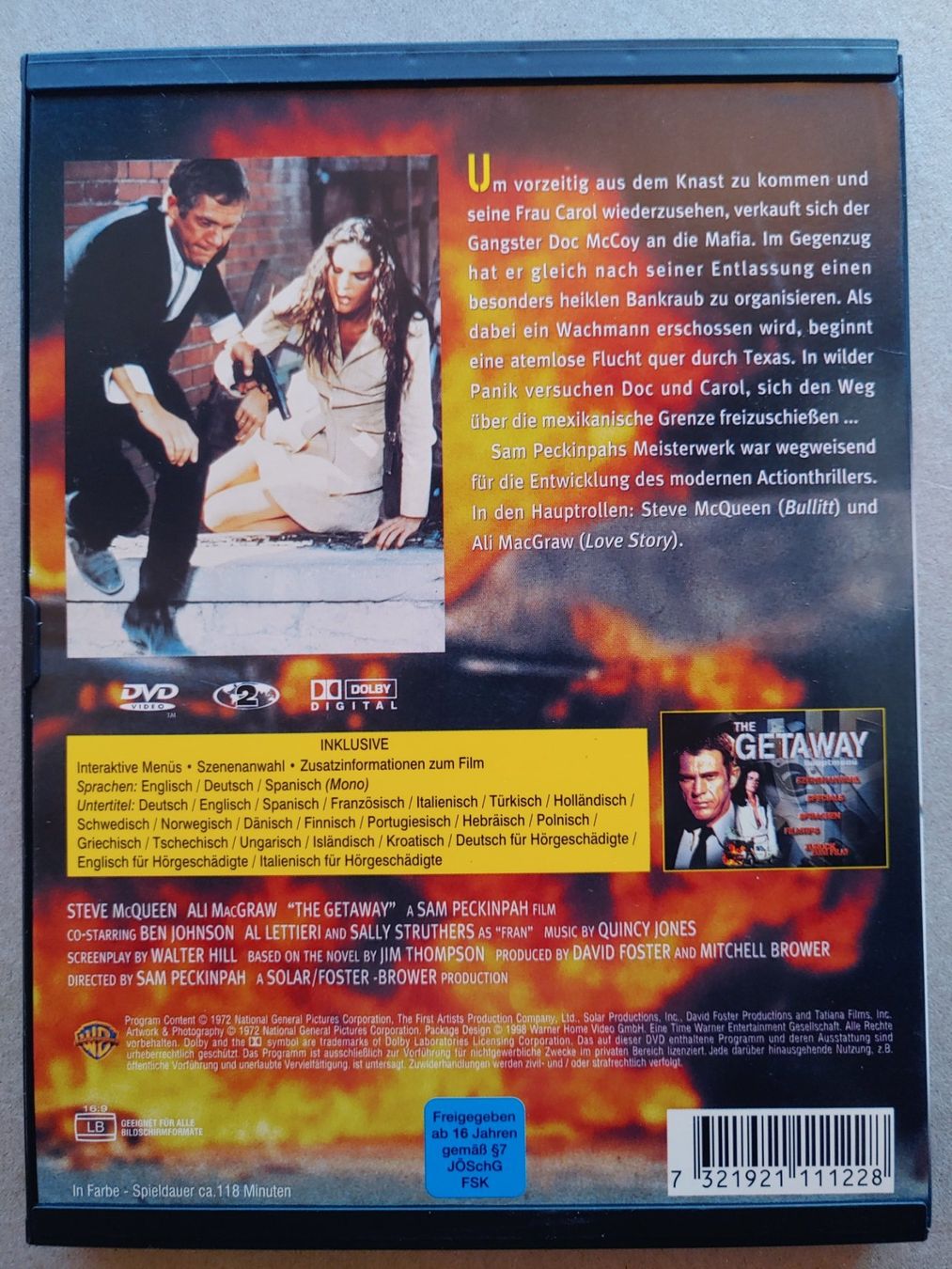 Alle DVDs: Getaway mit McQueen & MacGraw - 📀🎬  - – Gebraucht aus Männedorf von Pacer19 1