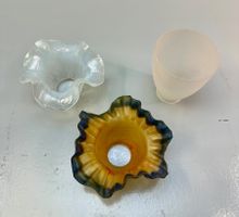 3x LAMPENSCHIRME „GLAS“ AB 1.-!!!