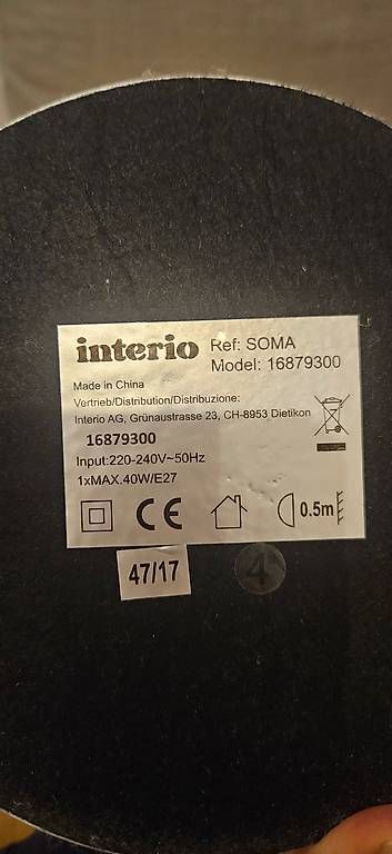 Interio Lampade: Schlichte, weisse Schreibtischlampe Interio – Usato da Urtenen-Schönbühl venduto da sas_gl8q 3