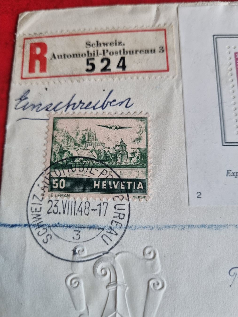 Tutti i francobolli: UMSCHLAG MIT BLOCK IMABA BASEL 1948 - ECHT GELAUFEN – Usato da Heimenschwand venduto da rog_p7h9 2