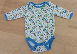 Body langarm Grösse 62 Autos bunter Druck