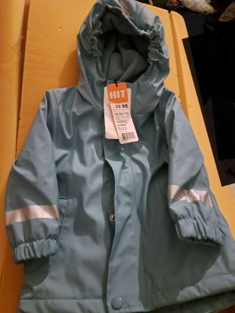 Regenjacke mit Innenfliess neu 74/80