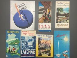 Lot 7 Prospekte Italien Dolomiten Wintersport