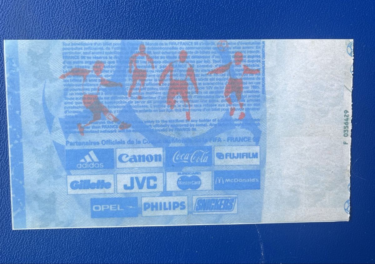 Biglietti: FUSSBALL FINAL TICKET 1998 – Usato da Münchenstein venduto da tschepo64 1