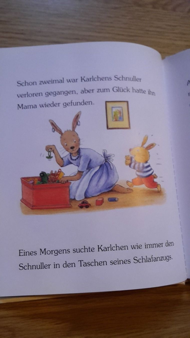 Libri: Buch Karlchen ohne Schnuller – Nuovo (secondo la descrizione) da Schwarzenburg venduto da Flamingo07 2