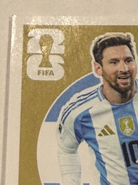 Messi Gold Panini Extrasticker 2026 (Neu und originalverpackt) in ...