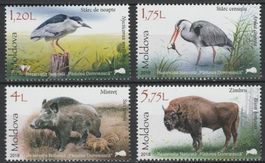 Moldawien 2018 Vögel, Tiere postfrisch