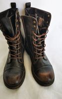 Winterstiefel, Boots, Schnürstiefel, Leder, Gr. 37 / 38