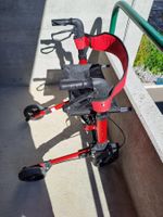 Rollator rot mit Sitz und Bremse , sehr guter Zustand