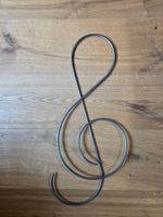 Noten Schlüssel Kunst aus Metall 60x24x0,6 cm Feng Shui