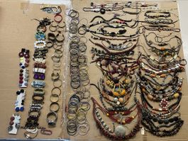 Mix ethnic jewellery lot +200 all different and wearable