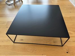 Table basse métal acier carrée, Romy