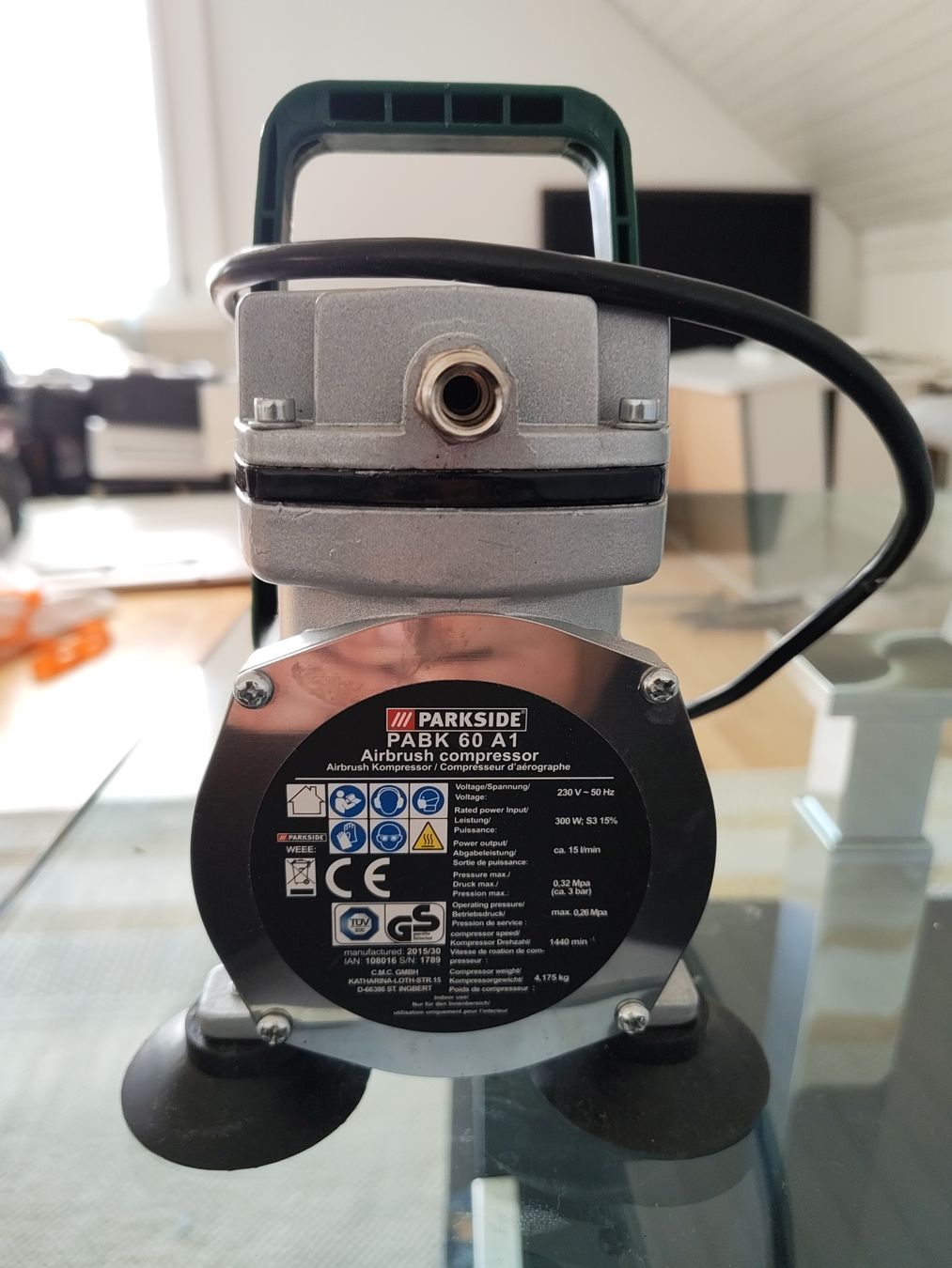 Parkside Compressori: Airbrush Kompressor ab 1.- – Usato da Oberuzwil venduto da Der_Preisbrecher 1