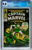 Captain Marvel #3 (1968) Silver Age – CGC 9.8 (WHITE Pages)
