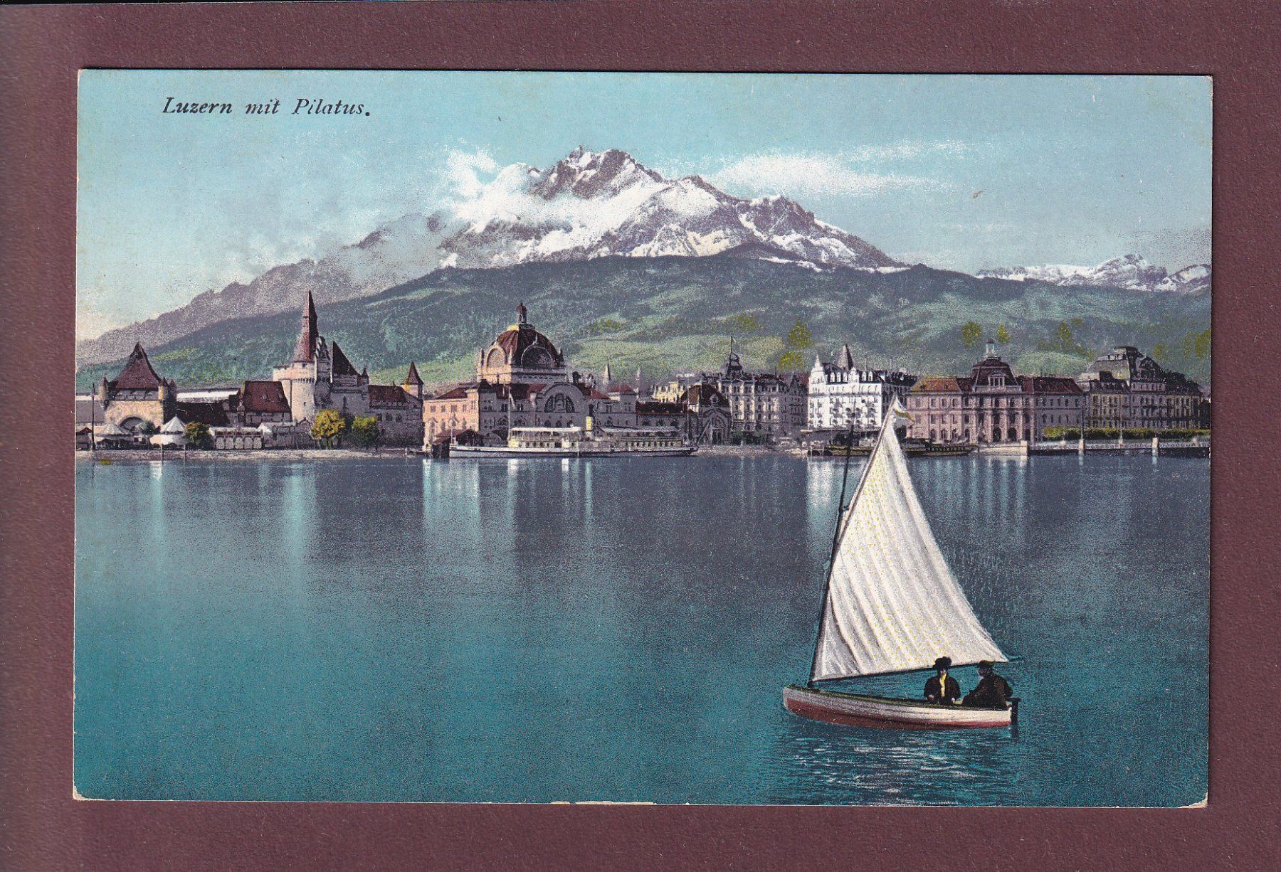 Cartoline postali: LUZERN - Pilatus – Usato da Pully venduto da nicecards
