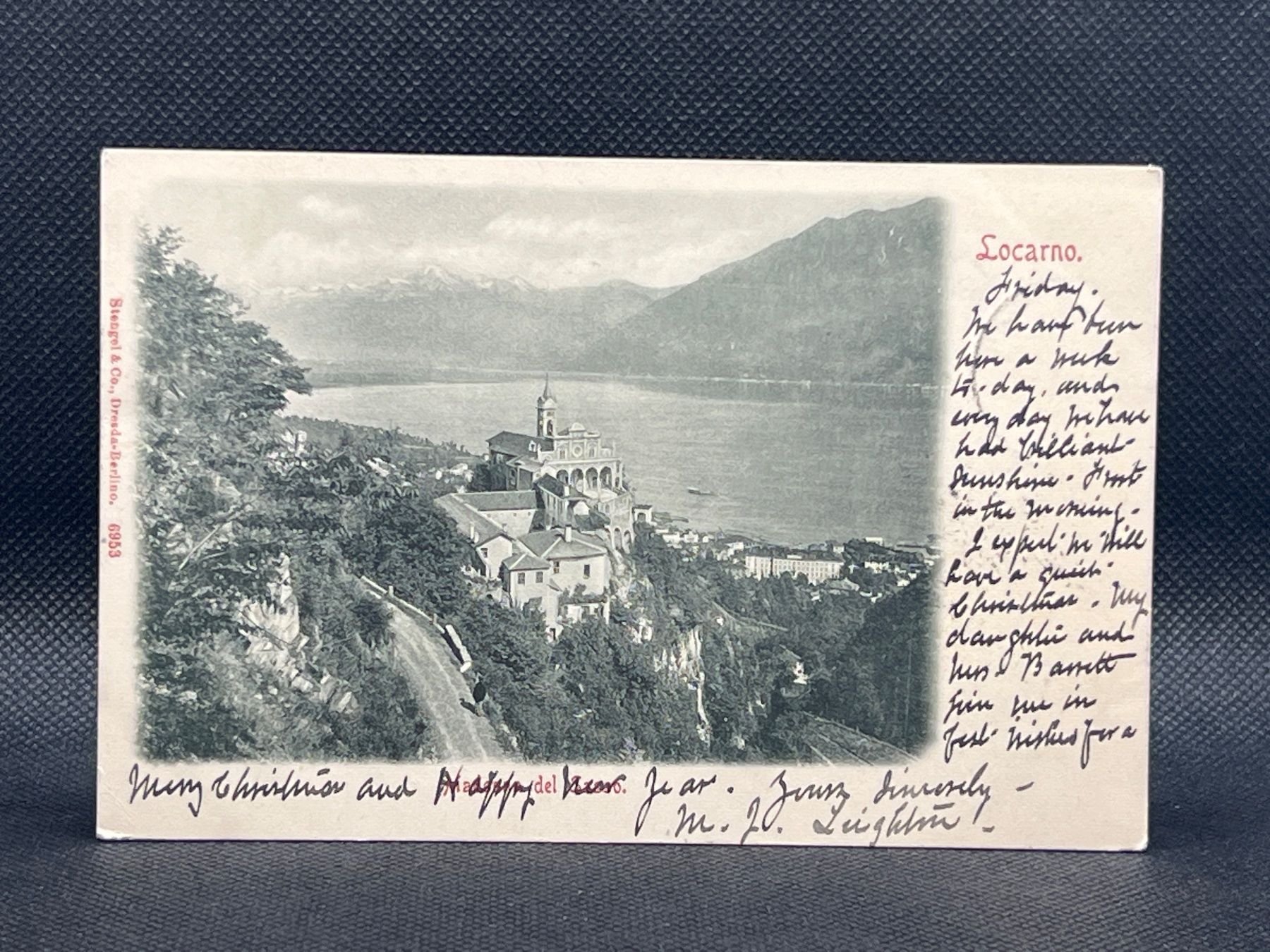 Cartoline postali: Madonna del Sasso Locarno – Usato da Widnau venduto da Brusi9