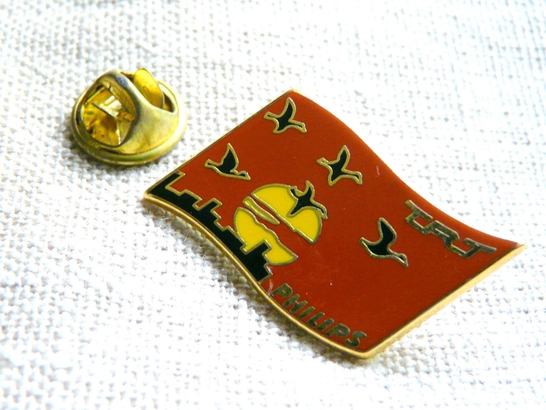 Placchette & Badge: • TRT Philips telecoms sunset  Versand möglich     pin M5.39 – Usato da Pully venduto da websurfer1 3