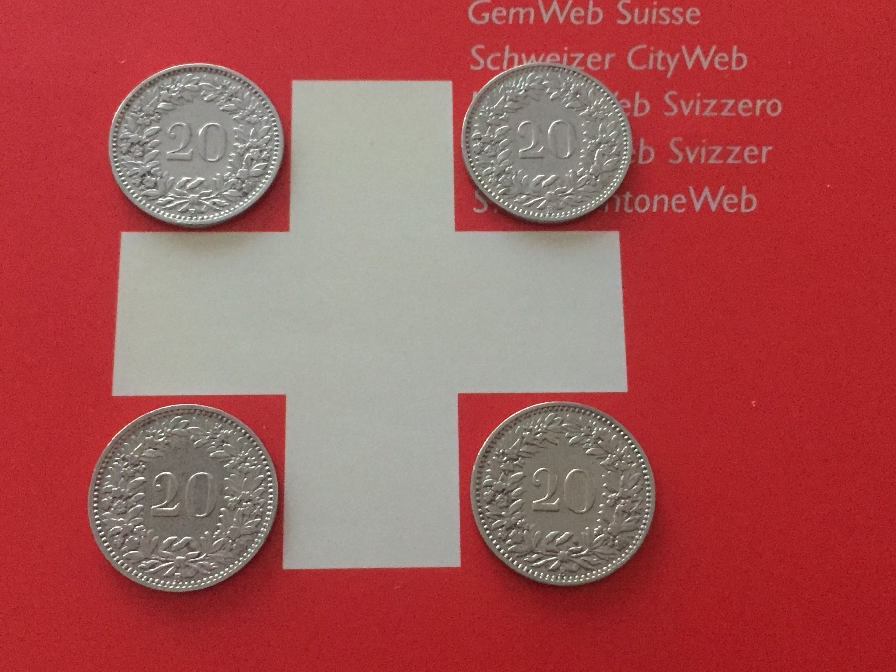 Tutti le monete: 20 Rappen: 2x1912+2x1913 – Usato da Elsau venduto da herbybay 3