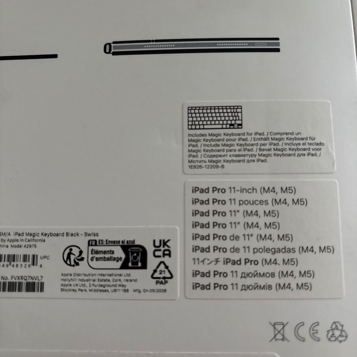 Apple Tastaturen: Apple Ipad Pro 13 M4 M5 Magic Keyboard New – Neu und originalverpackt aus Thun von spring23 3