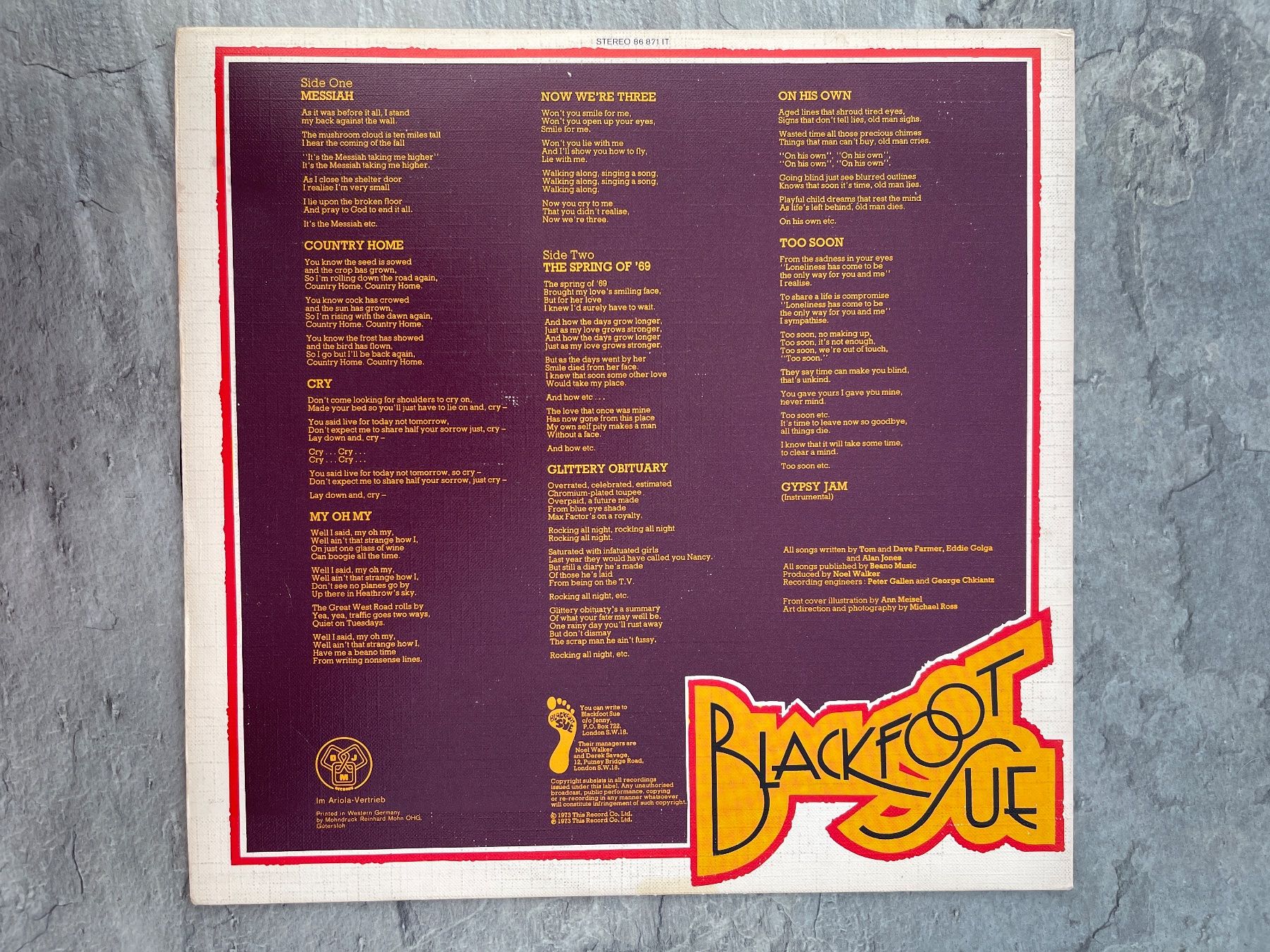 Dischi in vinile: A439/BLACKFOOT SUE "Nothing To Hide" – Usato da Frutigen venduto da Philippe_jsp 1