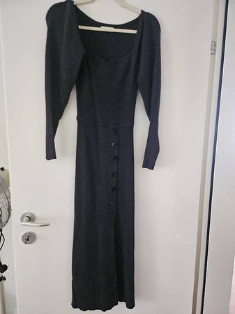 Wunderschönes Sandro Paris Strickkleid grau Gr. 34