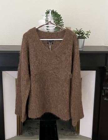 C&A Premium Pullover Alpaka-Mix braun Grösse M neu