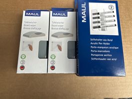 Set mit 1 Stiftenhalter + 2 Tafelwischer