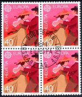 1981 FOLKSDANZ EUROPAMARKE 4ERBLOCK AUSGABETAG - L288