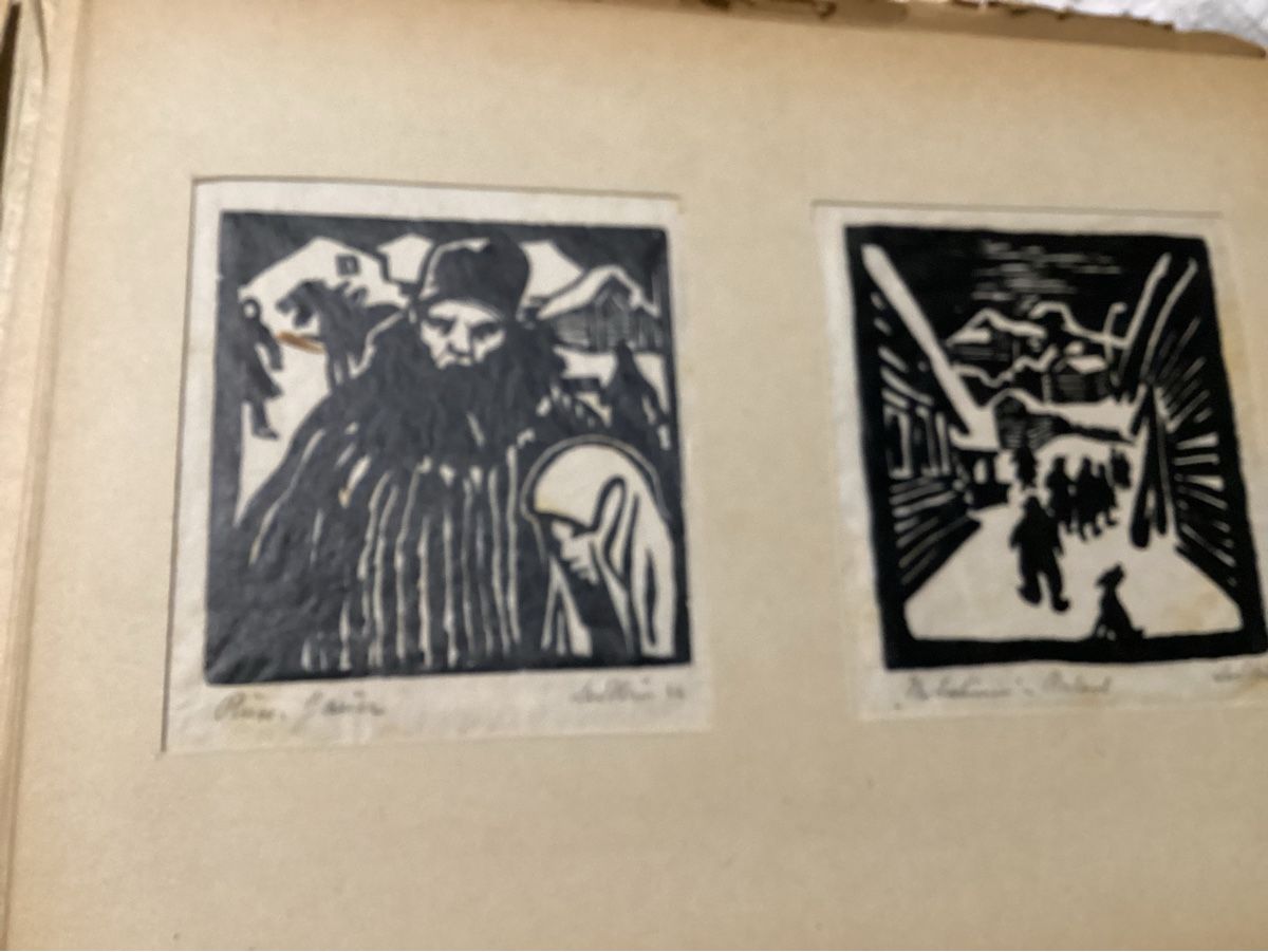 Xilografie: HOLZSCHNITTE VON EUGEN LEDEBUR 1942 – Usato da Münchenstein venduto da NoSu98