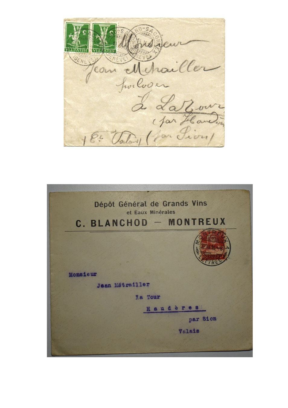 Buste & buste per spedizione: Lot de letrres anciennes – Usato da Petit-Lancy venduto da Pimose