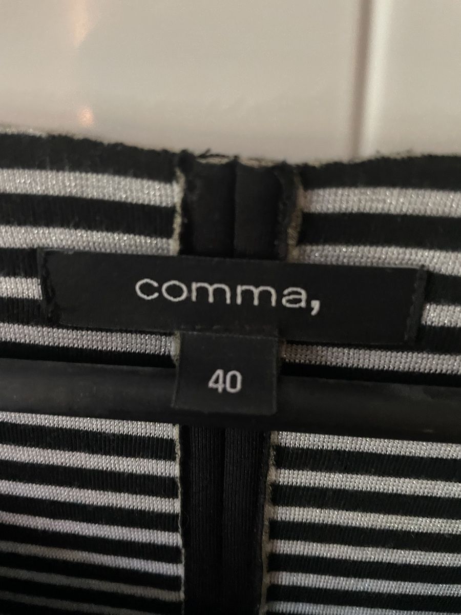Comma Giacche: comma Jacke schwarz Gr. 40 mit gestreifter Innenseite – Usato da Heitenried venduto da Steffundsasch 1