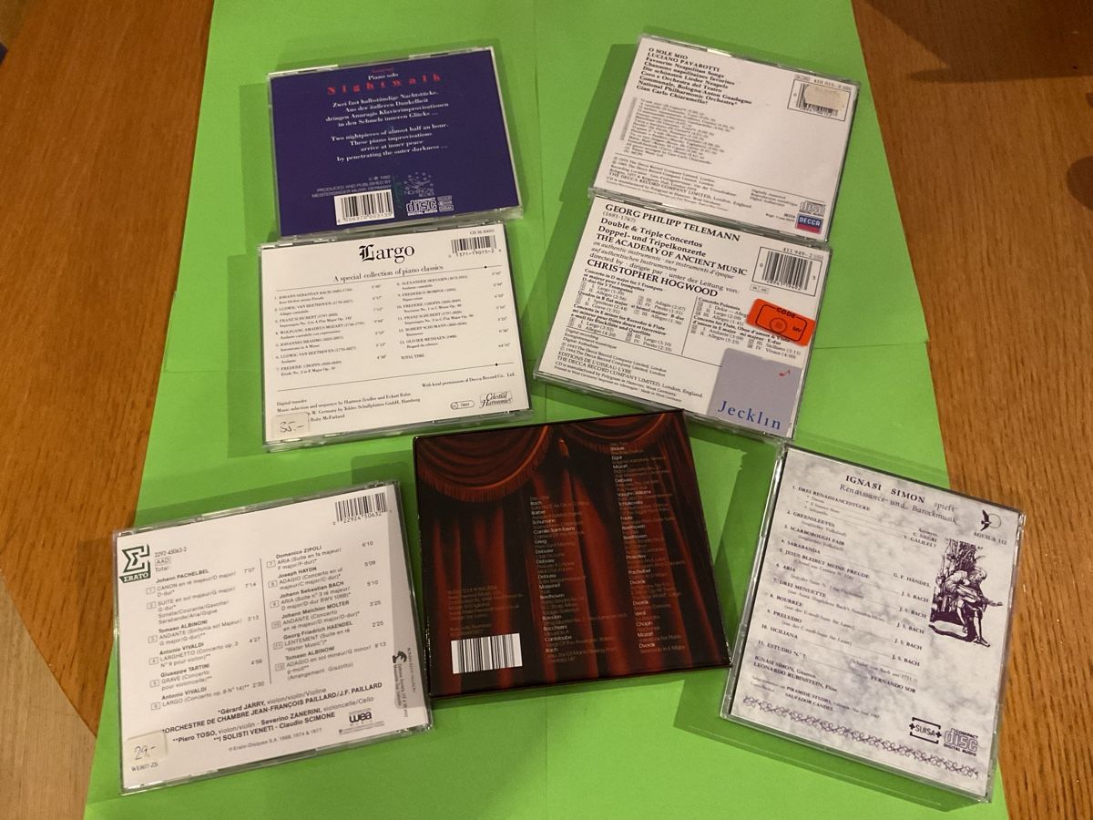 CD: CD Sammlung Klassik: Pavarotti, Bach, Telemann u.a. – Usato da Steinach venduto da Quarkie 1