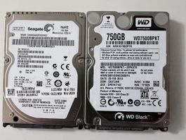 WD und Seagata HDD Festplatten