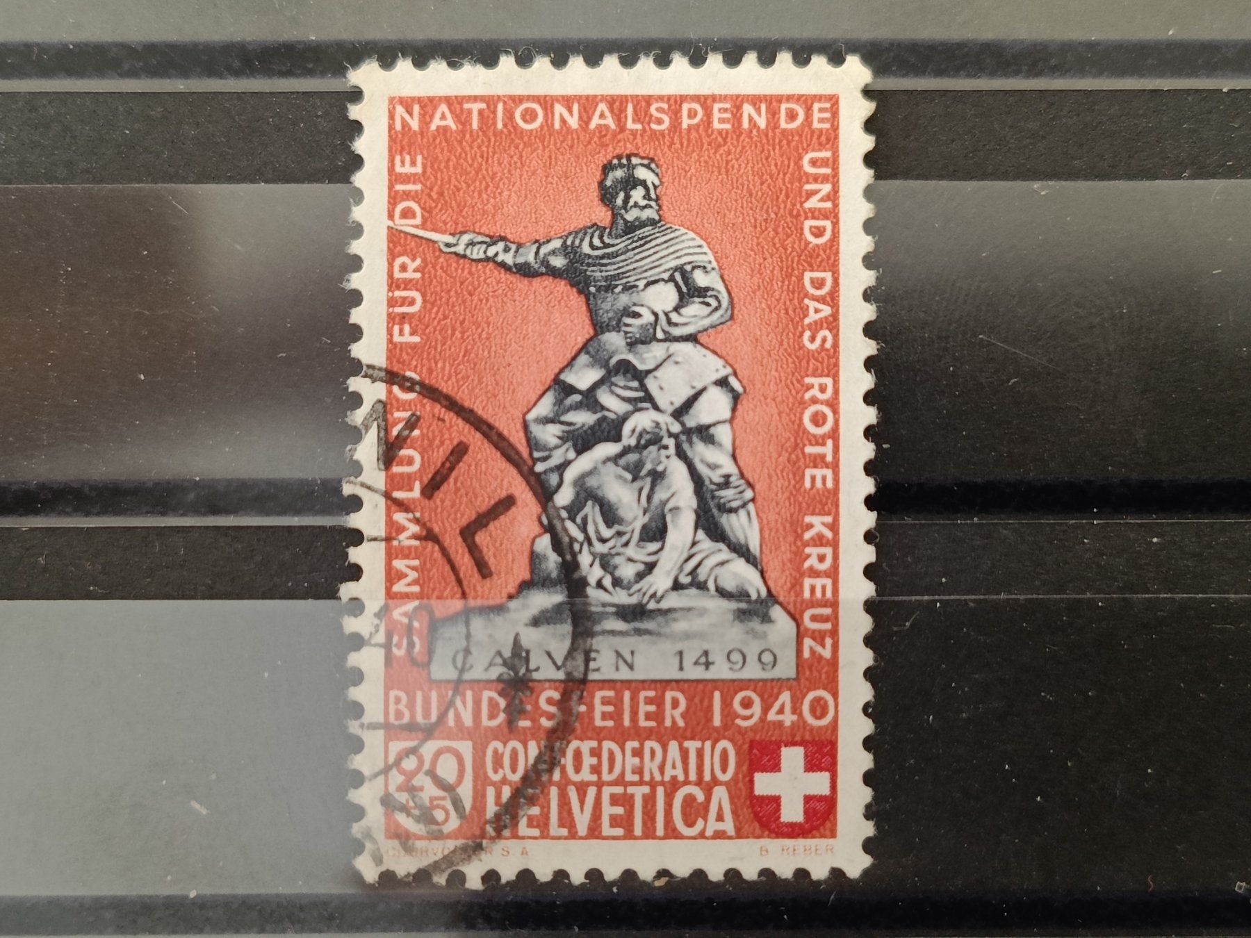 Tutti i francobolli: 1940 PP Calvin geänderter Sockel – Usato da Dübendorf venduto da goeggi79