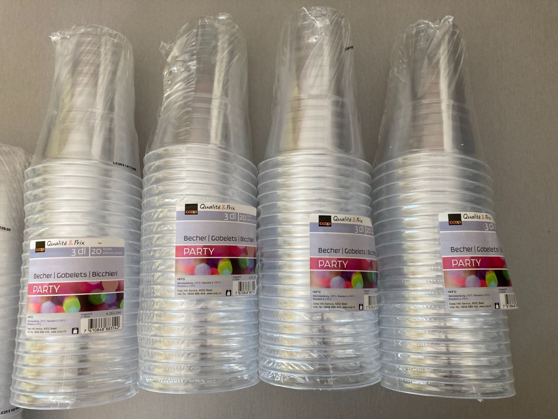 Coop Behälter & Ähnliches: Partybecher, 2dl & 3dl, neu & originalverpackt – Neu und originalverpackt aus Obfelden von miau68 2