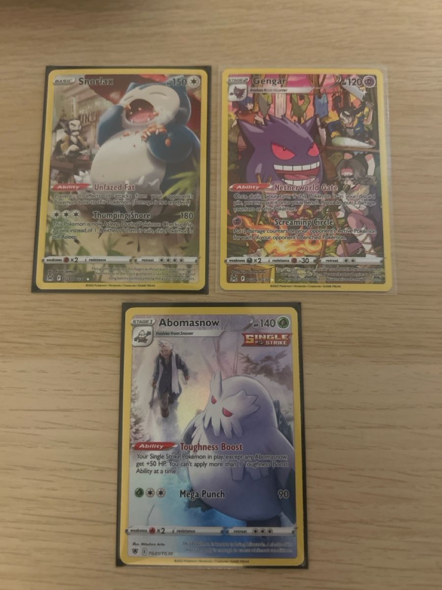 Pokémon Carte collezionabili: Gengar/ Snorlax/ Abomasnow – Nuovo (secondo la descrizione) da Lausanne venduto da POKEALE